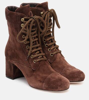 Suede ankle boots | Miu Miu