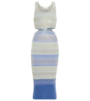 Robe midi Colleen rayée en coton mélangé | Simkhai