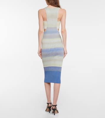 Robe midi Colleen rayée en coton mélangé | Simkhai