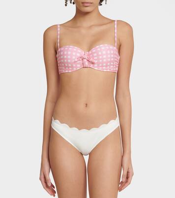 Haut de bikini Maldives à carreaux | Heidi Klein