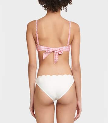 Haut de bikini Maldives à carreaux | Heidi Klein