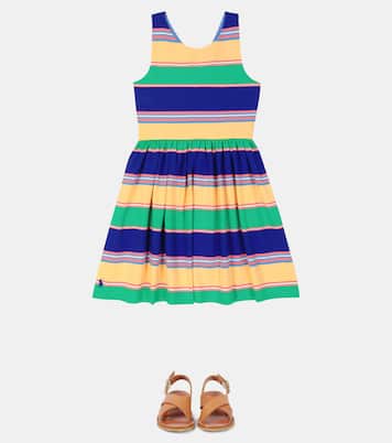 Robe rayée en coton mélangé | Polo Ralph Lauren Kids