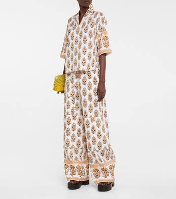 Bedruckte High-Rise-Hose | Dries Van Noten