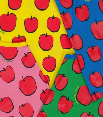 Set of 7 printed cotton tank tops | Stella McCartney Kids