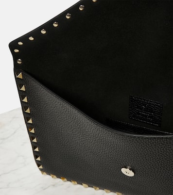 Rockstud leather clutch | Valentino Garavani