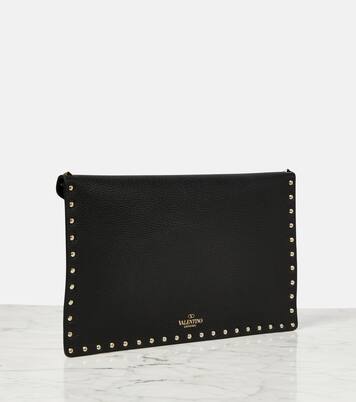 Rockstud leather clutch | Valentino Garavani