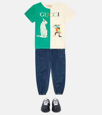 Chunky B leather sneakers | Gucci Kids