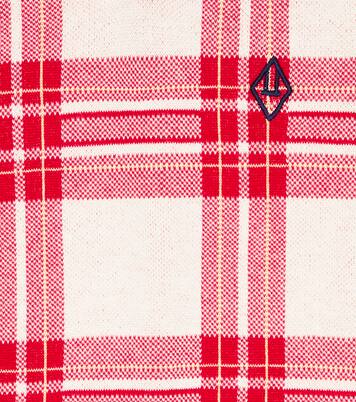 Bat checked cotton sweater vest | The Animals Observatory