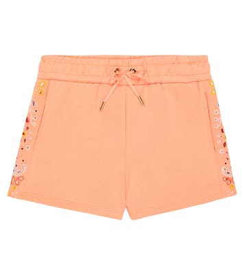 Bestickte Shorts aus Baumwolle | Chloé Kids