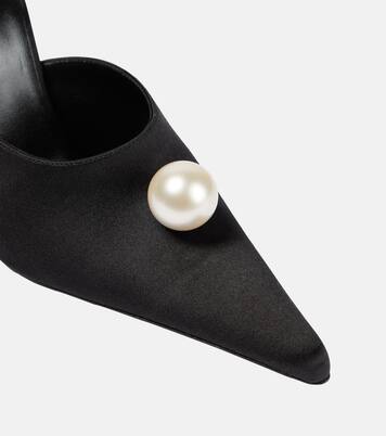 Verzierte Mules aus Satin | Magda Butrym