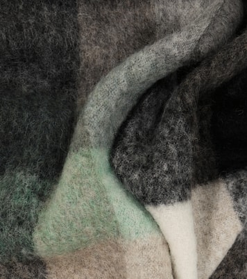 Checked alpaca wool-blend scarf | Acne Studios