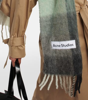 Checked alpaca wool-blend scarf | Acne Studios