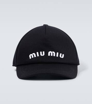 Casquette en coton à logo | Miu Miu