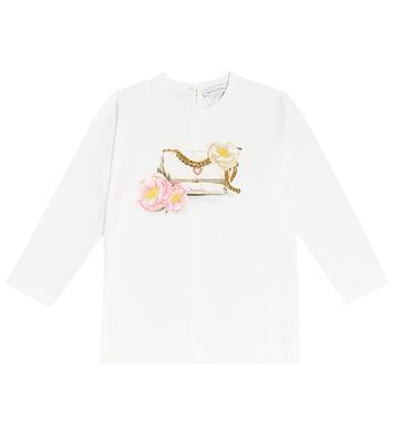 Printed cotton jersey top | Monnalisa