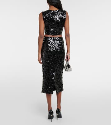 Top cropped con pailettes | Dolce&Gabbana