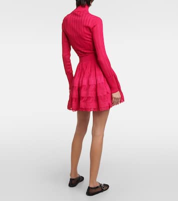 Crinoline cropped mockneck cardigan  | Alaïa