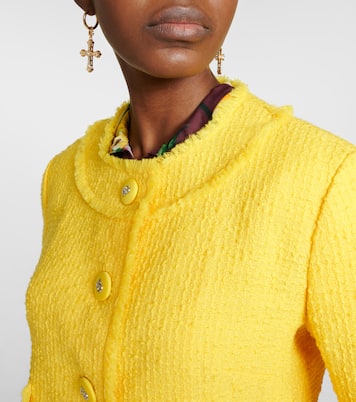 Cropped wool-blend tweed jacket | Dolce&Gabbana