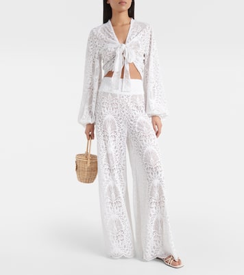 Pantalon ample Charlize en dentelle | Alexandra Miro