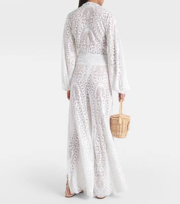 Pantalon ample Charlize en dentelle | Alexandra Miro