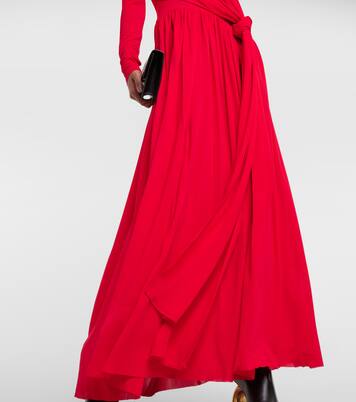 Robe longue Meret en crêpe | Proenza Schouler