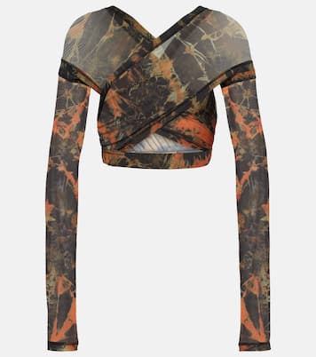 Cropped-Top Anti Cross Over aus Jersey | KNWLS