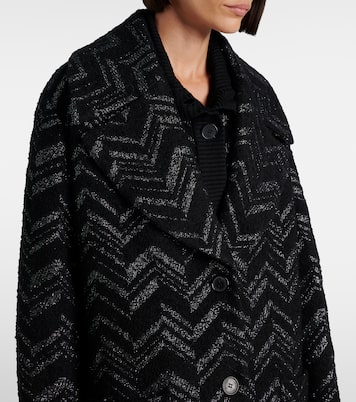 Zigzag lamé coat | Missoni