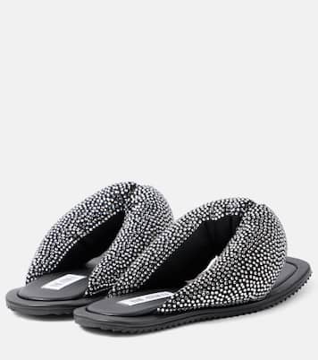 Sandalen Indie aus Leder mit Kristallen | The Attico