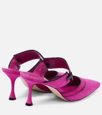 Mules Brontiamusa 70 en daim | Manolo Blahnik