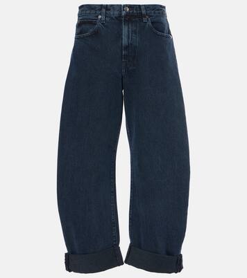 Bubble high-rise barrel-leg jeans | Frame