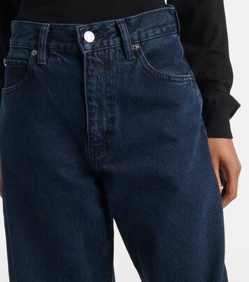 Bubble high-rise barrel-leg jeans | Frame