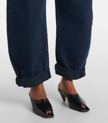Bubble high-rise barrel-leg jeans | Frame