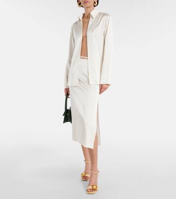 La Chemise Notte satin top | Jacquemus