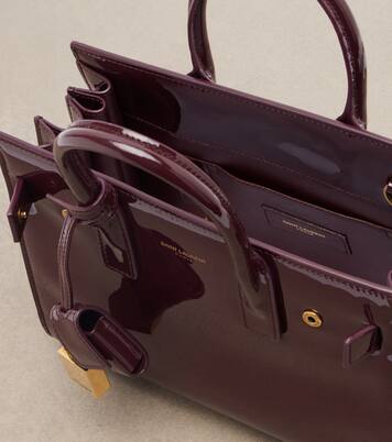 Sac De Jour Nano patent leather tote bag | Saint Laurent