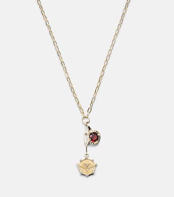 Collier Vivacity & Internal Compass en or 18 ct et diamants | FoundRae