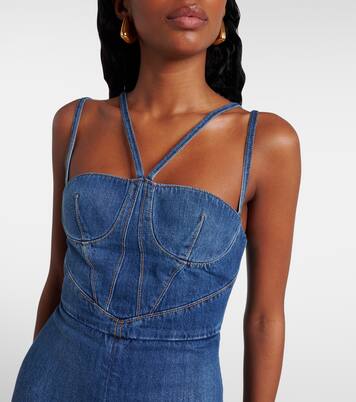 Midikleid aus Denim | Nensi Dojaka