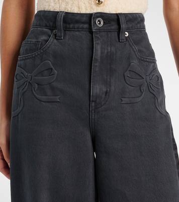 Mid-Rise Wide-Leg Jeans | Self-Portrait