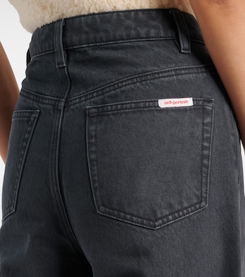 Mid-Rise Wide-Leg Jeans | Self-Portrait
