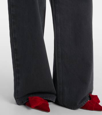 Mid-Rise Wide-Leg Jeans | Self-Portrait