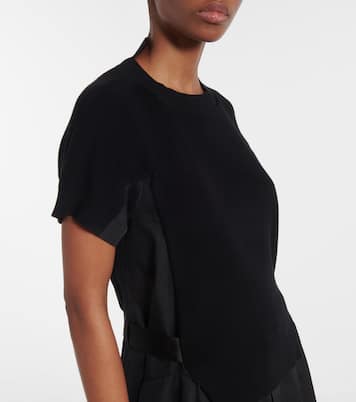 Hemdblusenkleid aus Jersey und Popeline | Sacai