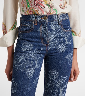 Floral jacquard slim jeans | Etro