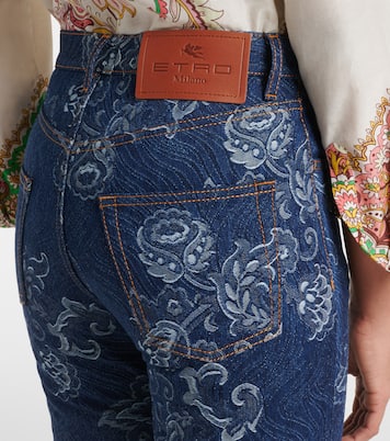 Floral jacquard slim jeans | Etro
