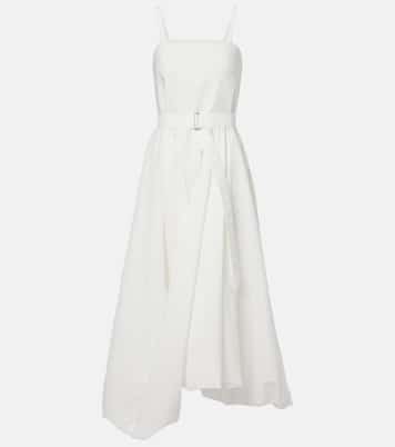 Cotton-blend midi dress | Brunello Cucinelli
