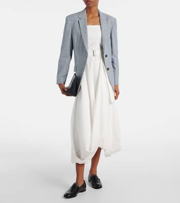 Cotton-blend midi dress | Brunello Cucinelli