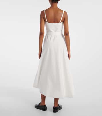 Cotton-blend midi dress | Brunello Cucinelli
