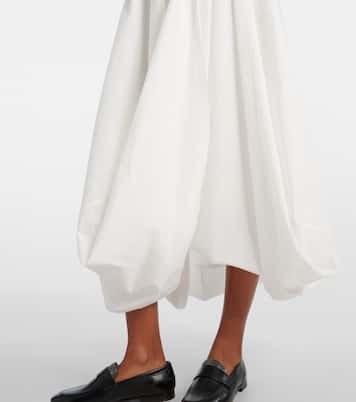 Cotton-blend midi dress | Brunello Cucinelli