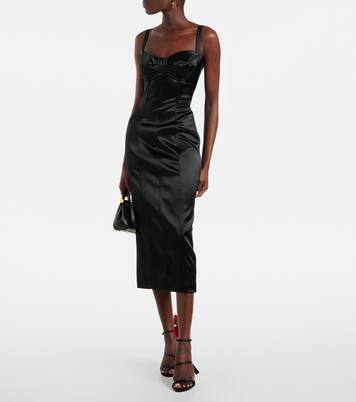 Midikleid aus Satin | Dolce&Gabbana