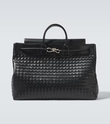Andiamo Voyager Large leather tote bag | Bottega Veneta