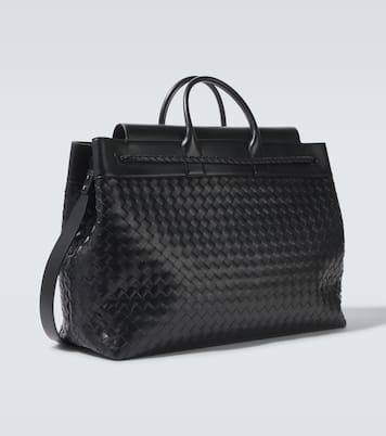 Andiamo Voyager Large leather tote bag | Bottega Veneta