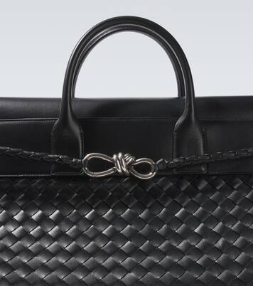 Andiamo Voyager Large leather tote bag | Bottega Veneta