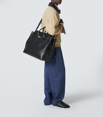 Andiamo Voyager Large leather tote bag | Bottega Veneta